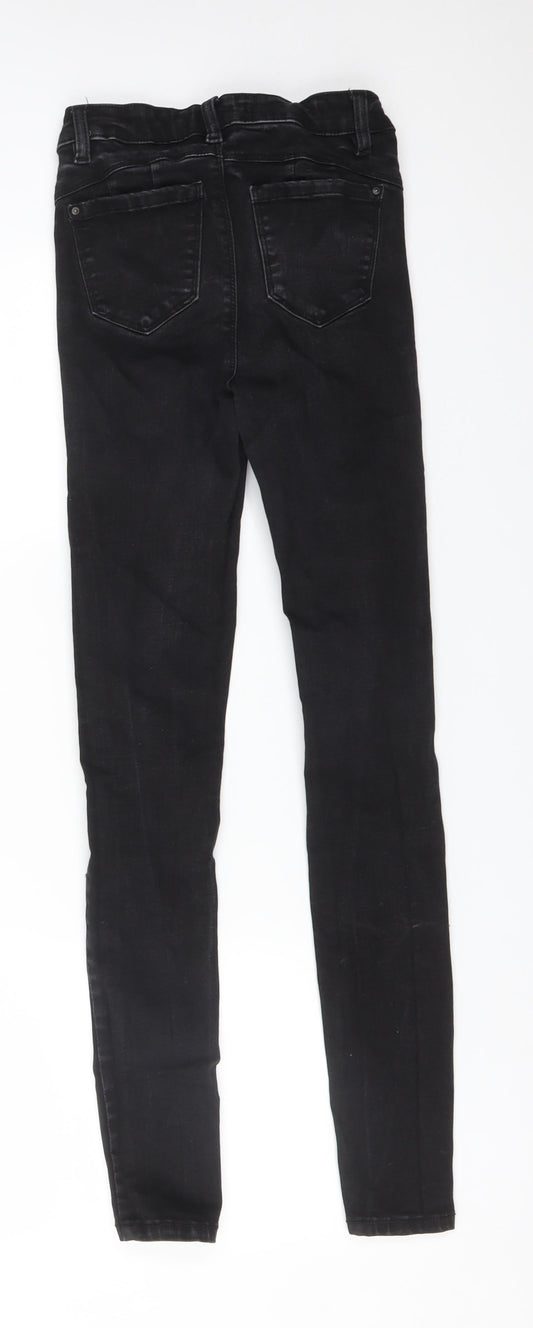 DENIM CO Womens Black Cotton Skinny Jeans Size 6 L29 in Regular