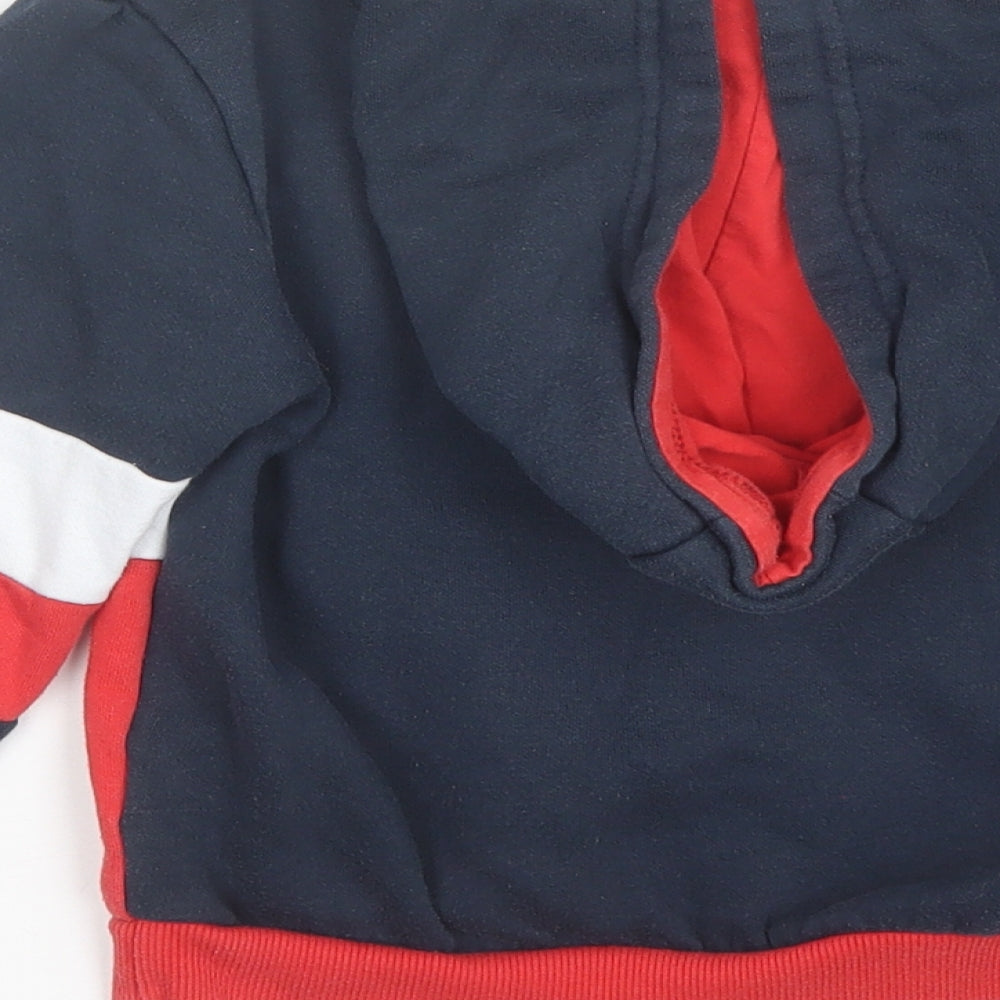 Primark Boys Blue Cotton Pullover Hoodie Size 5-6 Years