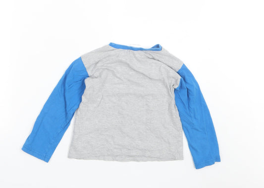 Preworn Boys Blue Cotton Pyjama Top Size 5-6 Years - Spiderman