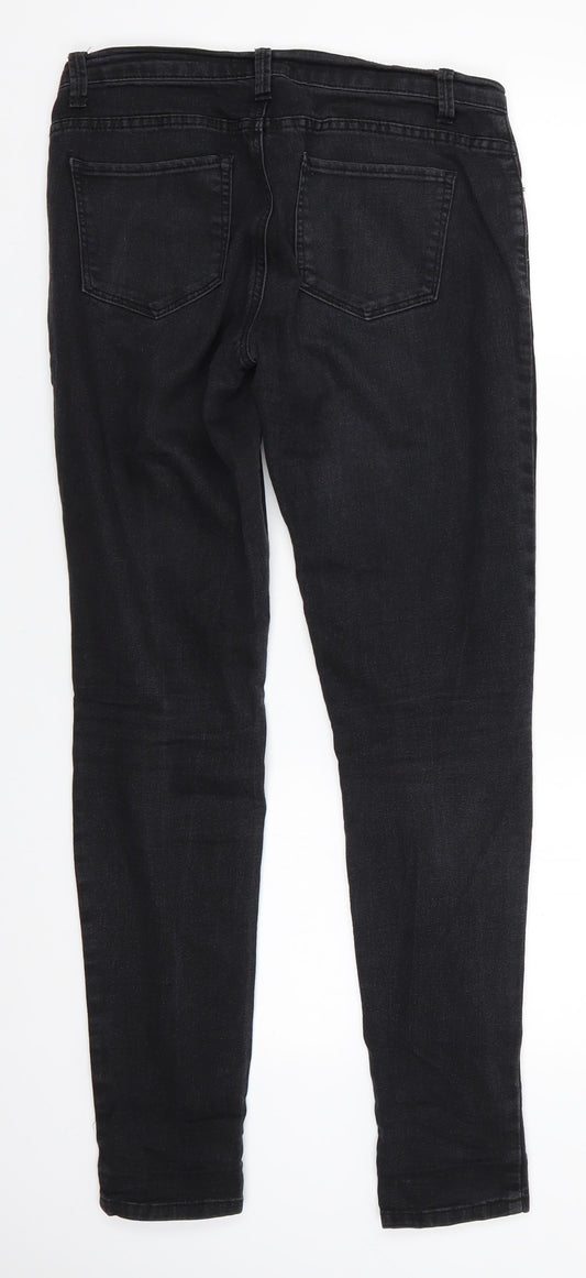 FOREVER 21 Mens Black Cotton Skinny Jeans Size 28 in L31 in Regular