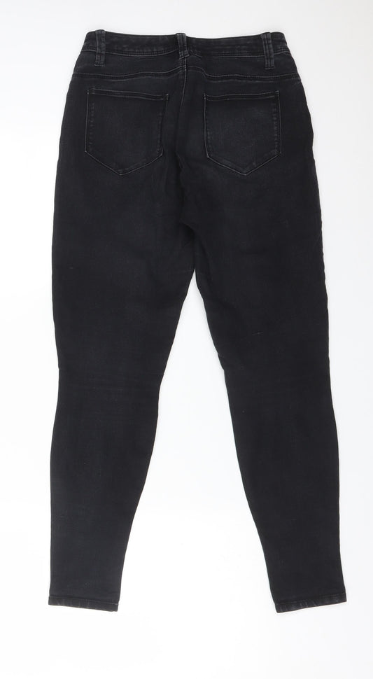 DENIM CO Womens Black Cotton Skinny Jeans Size 8 L27 in Regular
