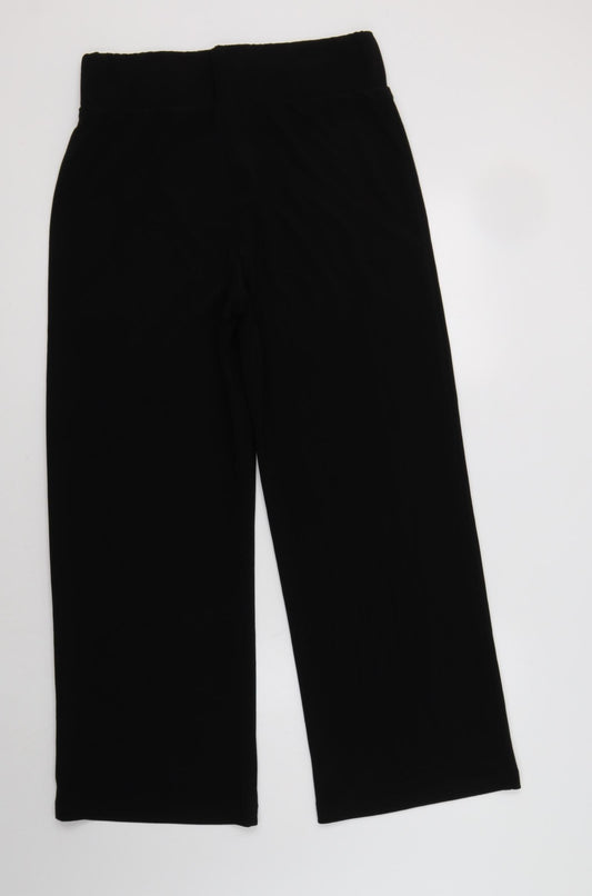 Layman Womens Black Polyester Dress Pants Trousers Size 14 L30 in Regular