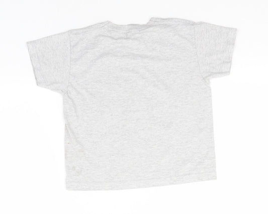 Fruit of the Loom Boys Grey Basic T-Shirt Round Neck - Henry Hoover