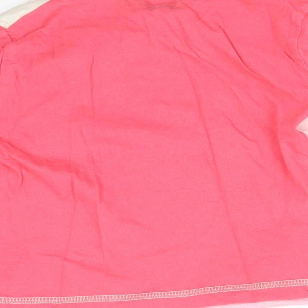 Brand and care label for Disney girls’ pink cotton basic t-shirt, size 2-3, years round neck - the lion king