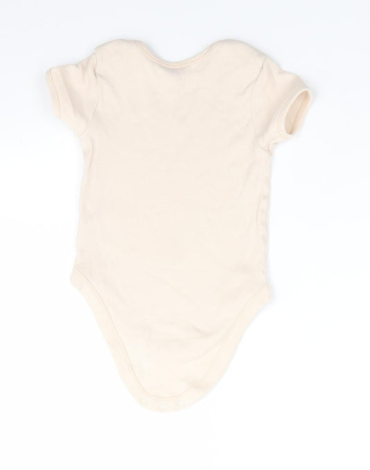 George Boys Beige Animal Print Cotton Romper One-Piece Size 18-24 Months - Light beige Giraffe