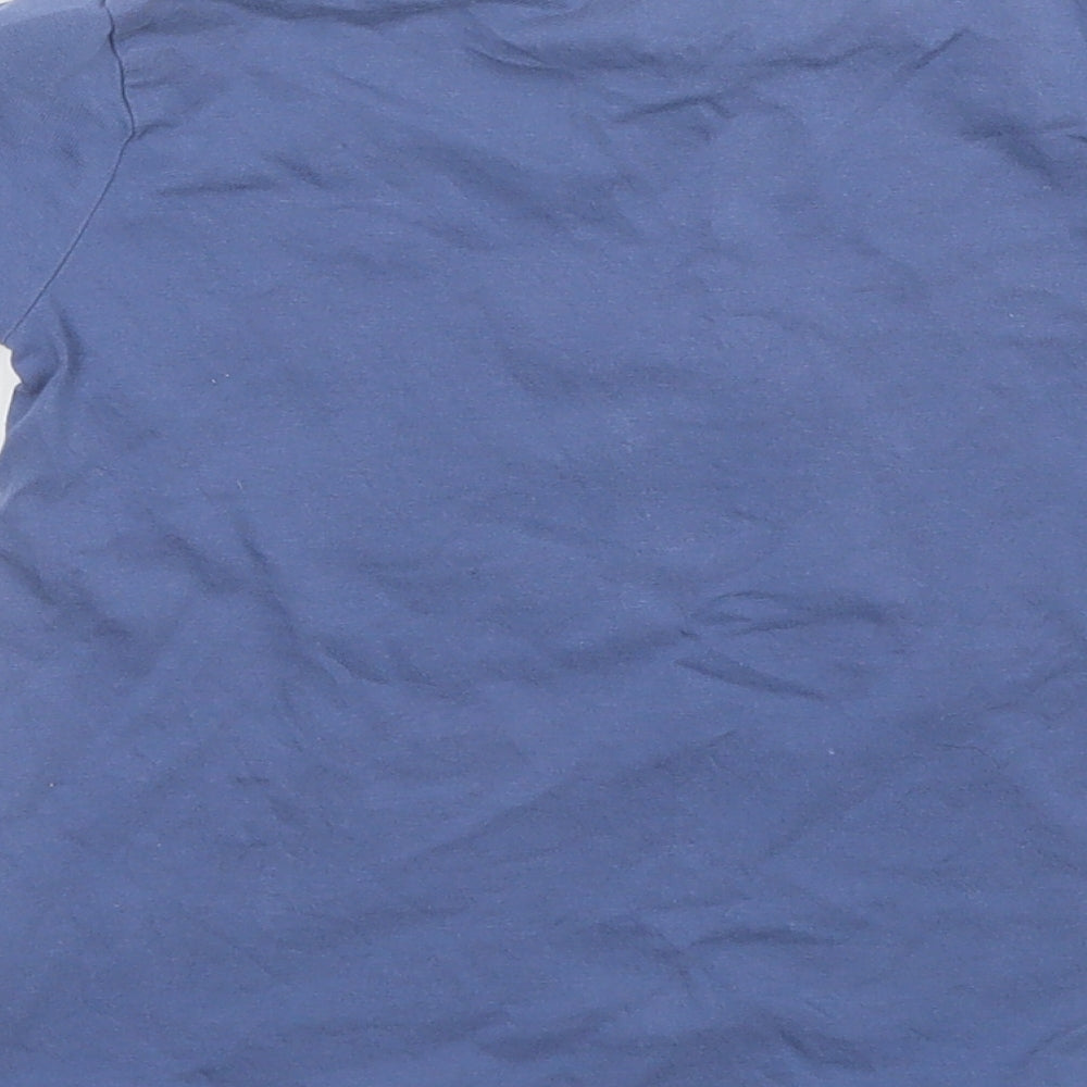 NEXT Boys Blue Cotton Basic T-Shirt Size 3 Years Round Neck