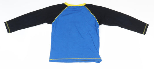 Batman Boys Blue Solid Cotton Pyjama Top Size 7-8 Years - Gotham Guardian