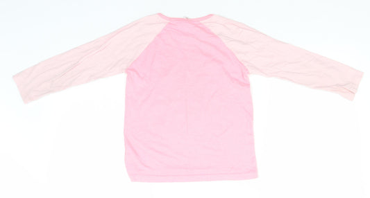 Disney Girls Pink Solid Polyester Top Pyjama Top Size 6-7 Years - Lion King