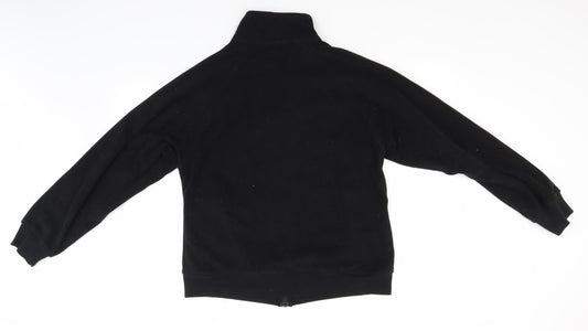 LA Gear Womens Black Crew Neck Polyester Full Zip Jumper Size 14