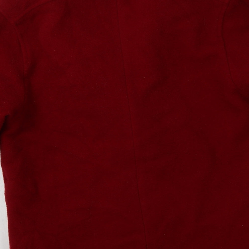 Preworn Womens Red Overcoat Coat Size 10