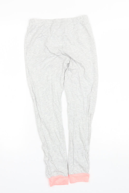 George Girls Grey Solid Cotton Pyjama Pants Size 9-10 Years