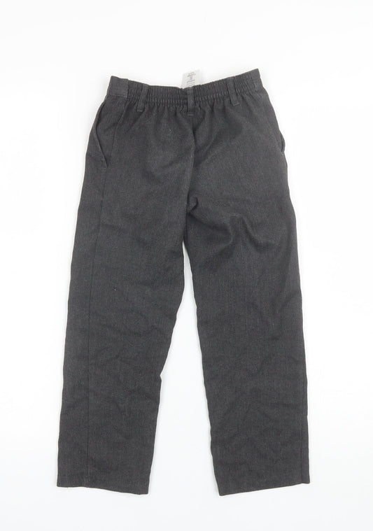 George Boys Grey Polyester Dress Pants Trousers Size 6-7 Years Regular