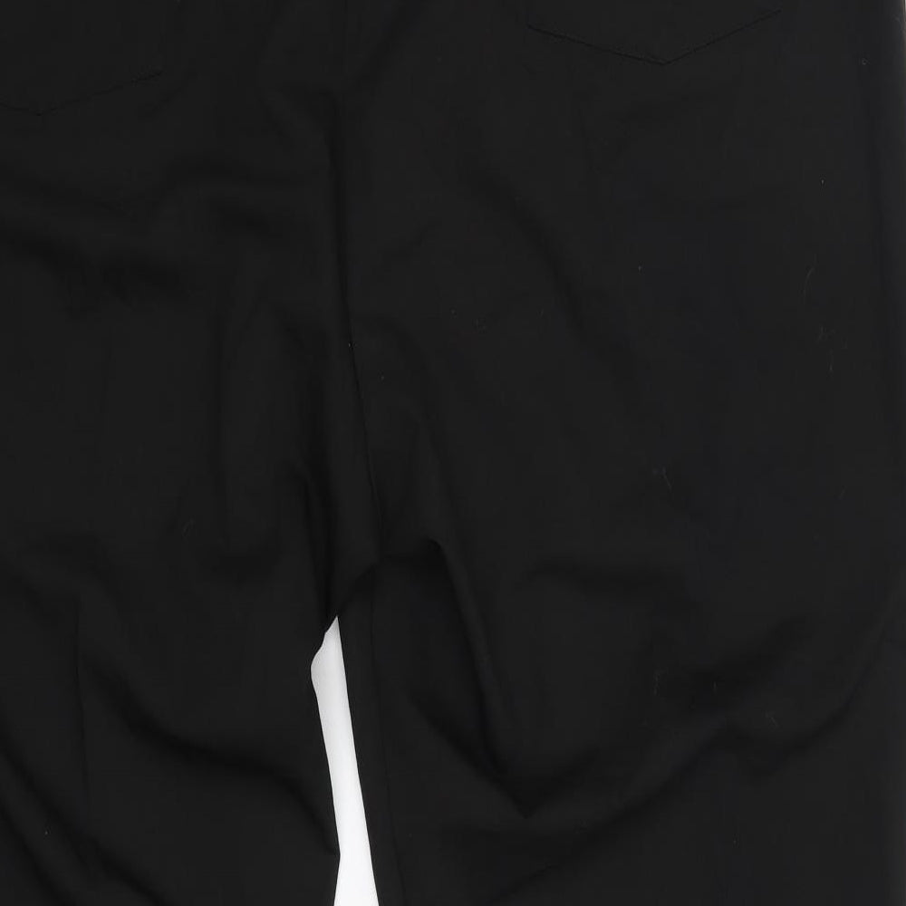 Tailored Womens Black Polyester Dress Pants Trousers Size 28 L27 in Regular