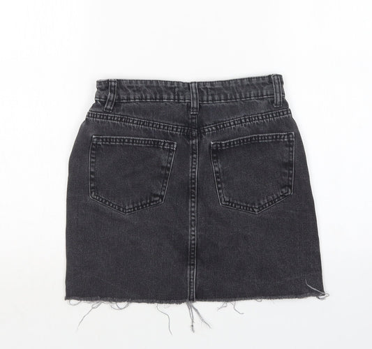 Denim Co Womens Black Cotton Mini Skirt Size 4