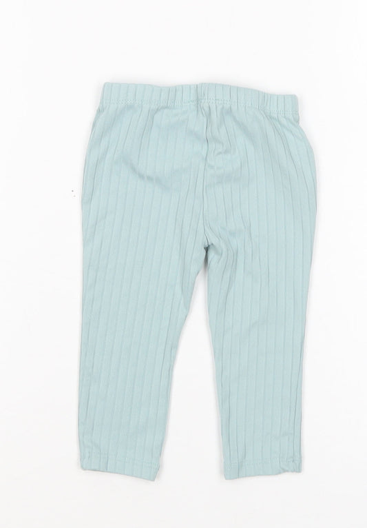 Primark Girls Green Polyester Sweatpants Trousers Size 6-9 Months