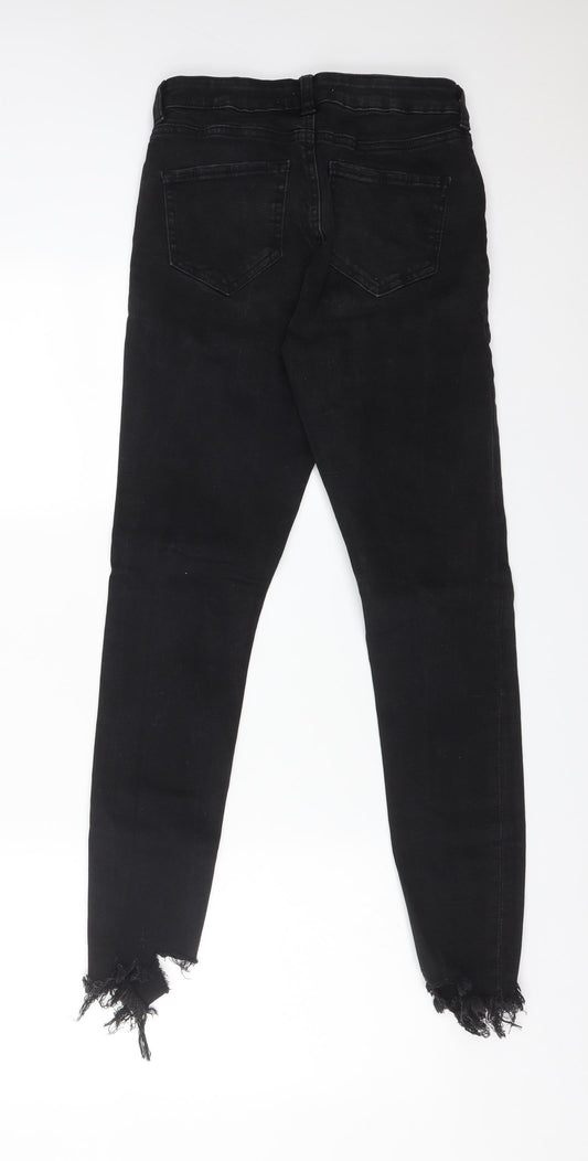 DENIM CO Womens Black Cotton Skinny Jeans Size 8 L28 in Regular