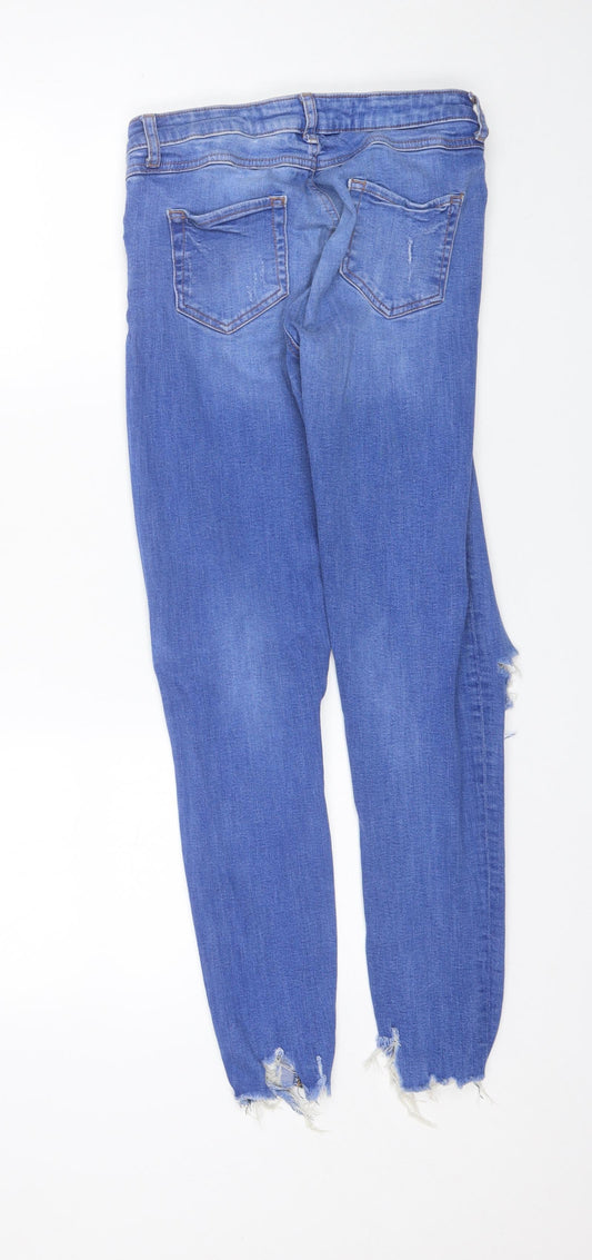 Denim Co Womens Blue Cotton Skinny Jeans Size 10 L28 in Regular