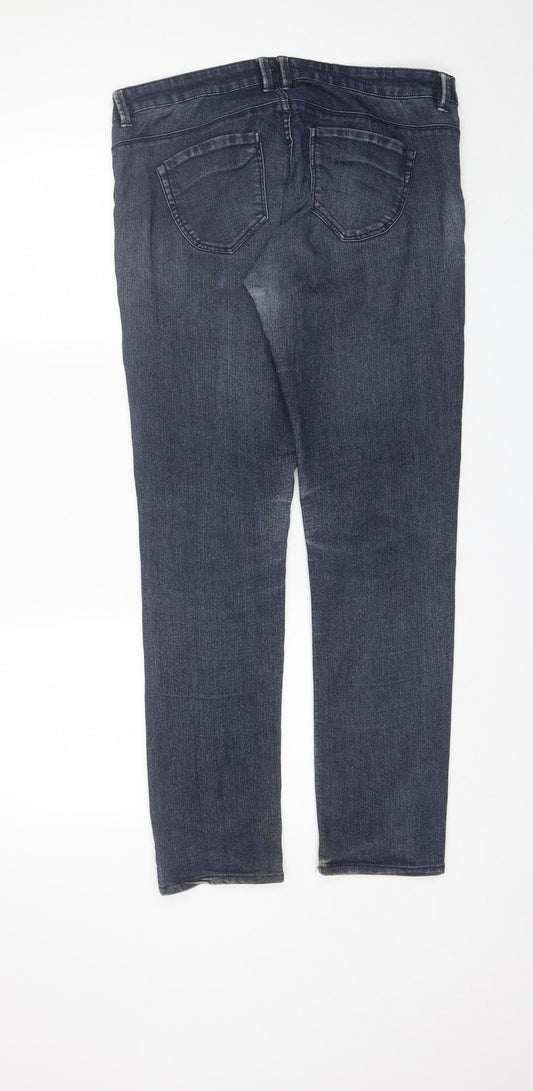 Denim CO Womens Blue Cotton Skinny Jeans Size 12 L29 in Regular