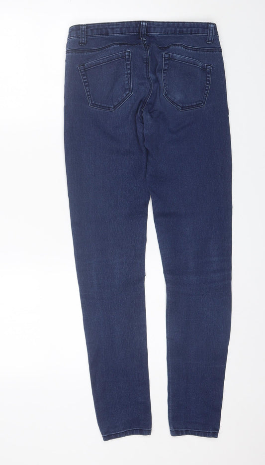 Denim co Womens Blue Cotton Skinny Jeans Size 8 L29 in Regular