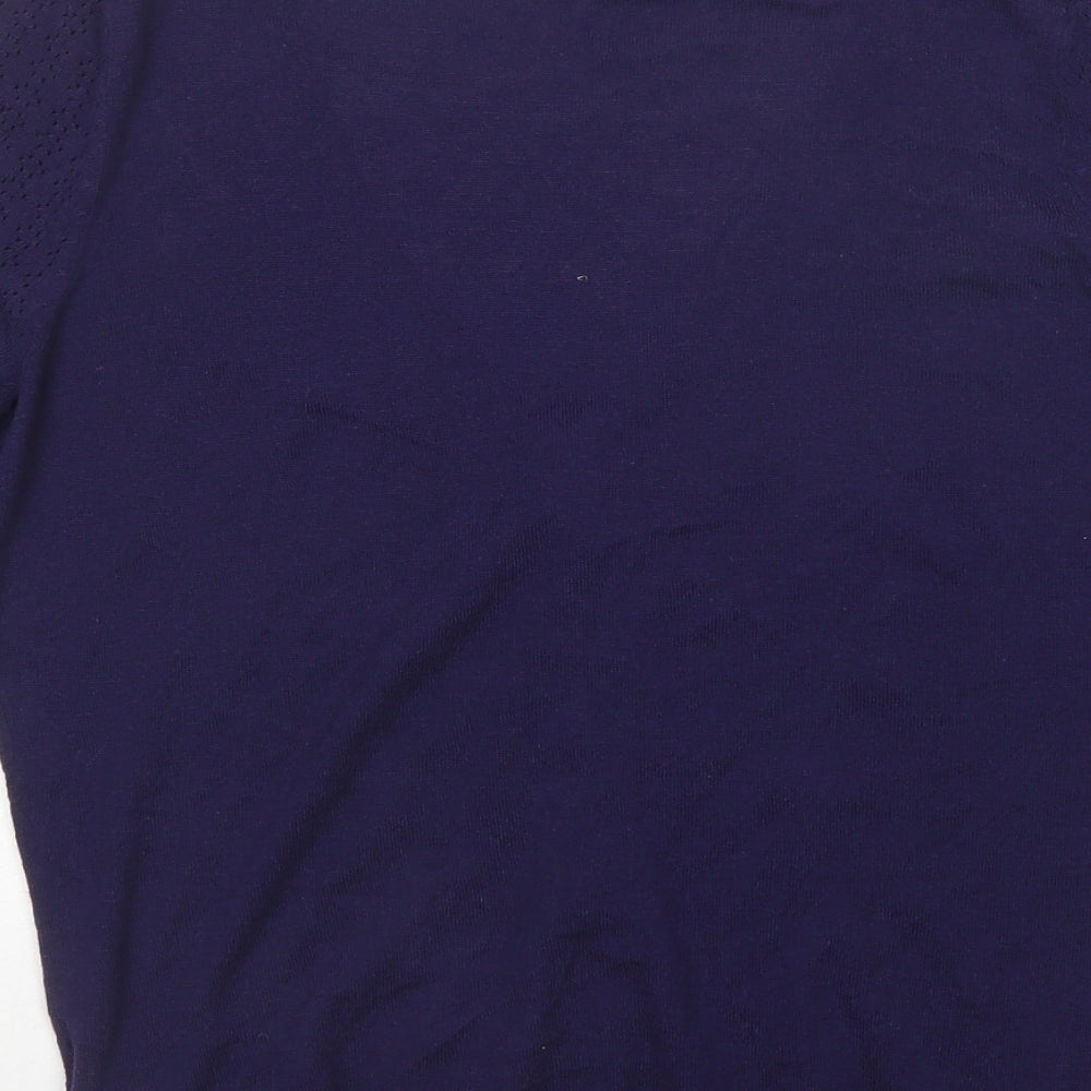 H&M Womens Purple V-Neck Modal Cardigan Jumper Size L