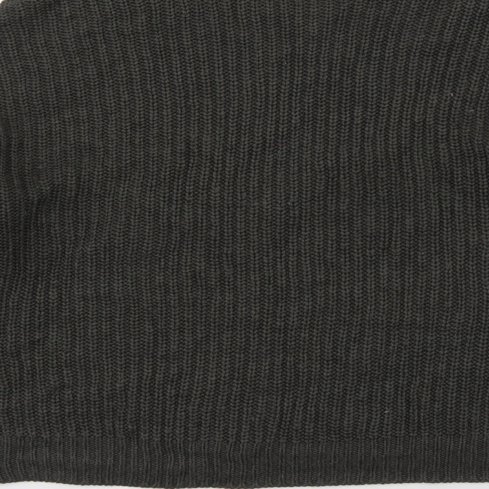 New Look Mens Green Round Neck Acrylic Pullover Jumper Size M