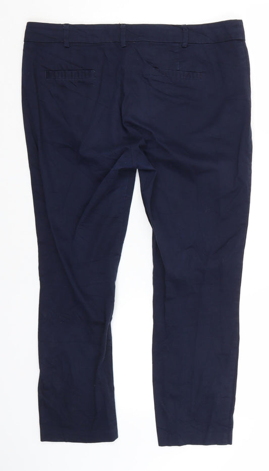 Sfera Womens Blue Trousers Size 16 L26 in Regular
