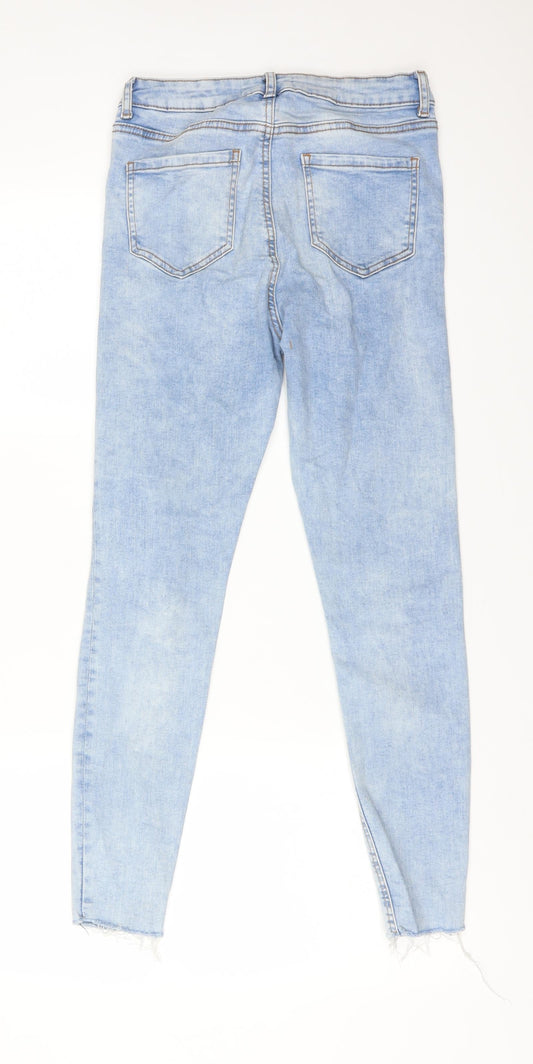 DENIM CO Womens Blue Cotton Skinny Jeans Size 10 L26 in Regular