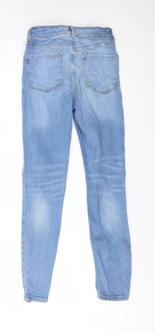 DENIM CO Womens Blue Skinny Jeans Size 8 L28 in Regular