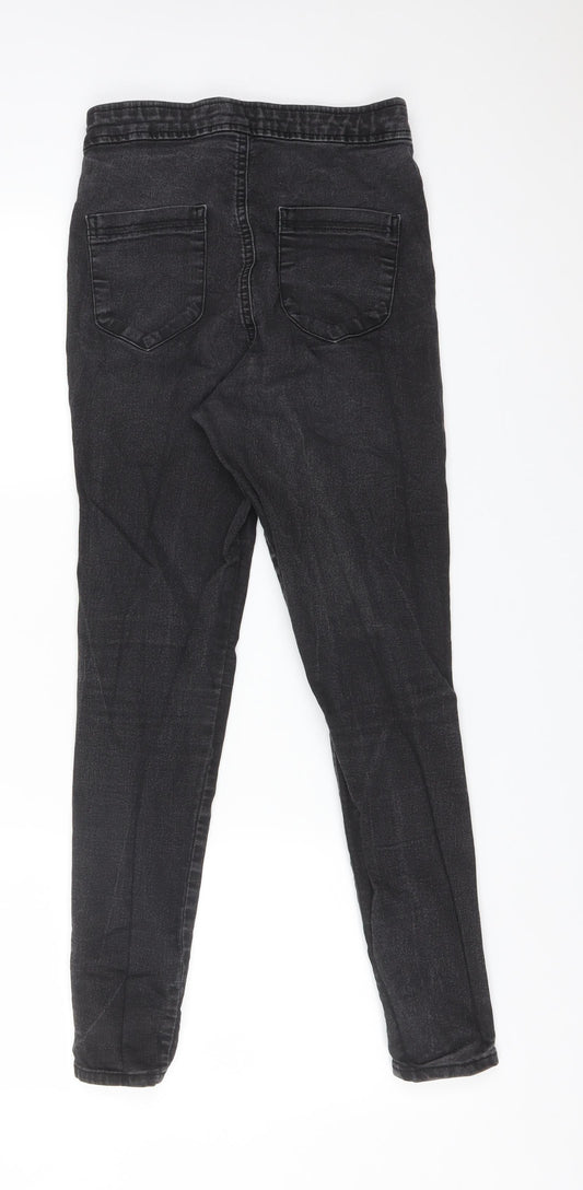 ASOS Womens Black Cotton Skinny Jeans Size 28 L30 in Regular