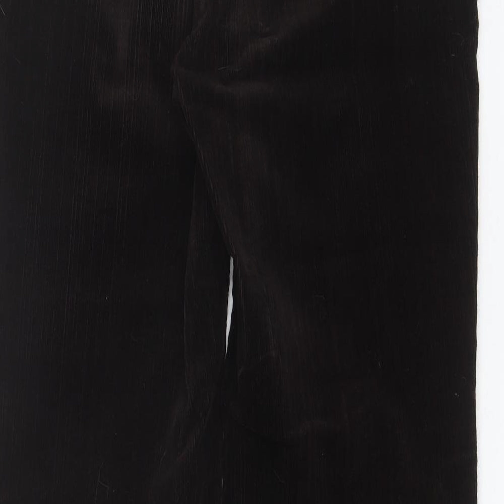 Principeles Womens Brown Cotton Trousers Size 14 L32 in Regular