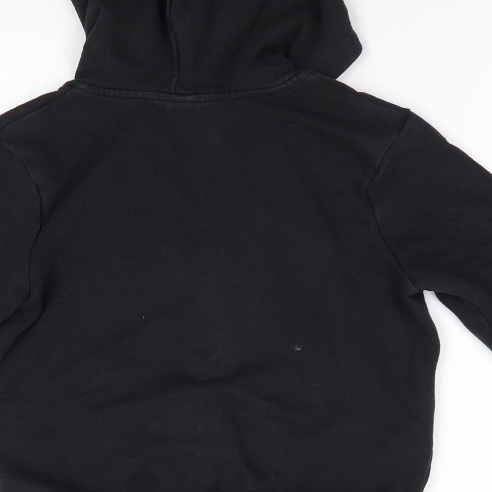 Brand and care label for TU School boys’ black cotton full zip hoodie, size 7, years - school hoodie
