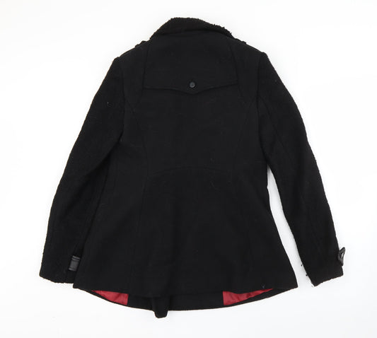 New Look Womens Black Jacket Coat Size 10