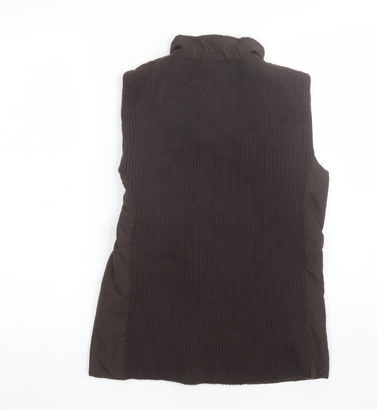 DASH Womens Brown Gilet Jacket Size 10