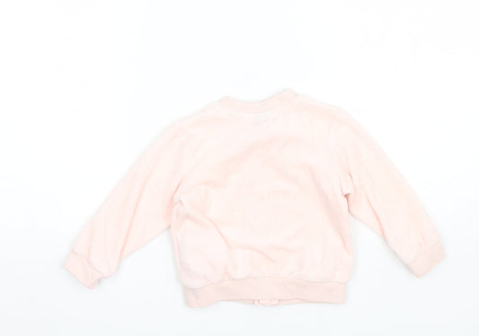 Lupilu Baby Pink Cotton Full Zip Jumper Size 6-9 Months