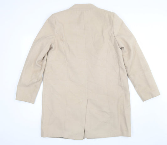Marks and Spencer Womens Beige Overcoat Jacket Size 16