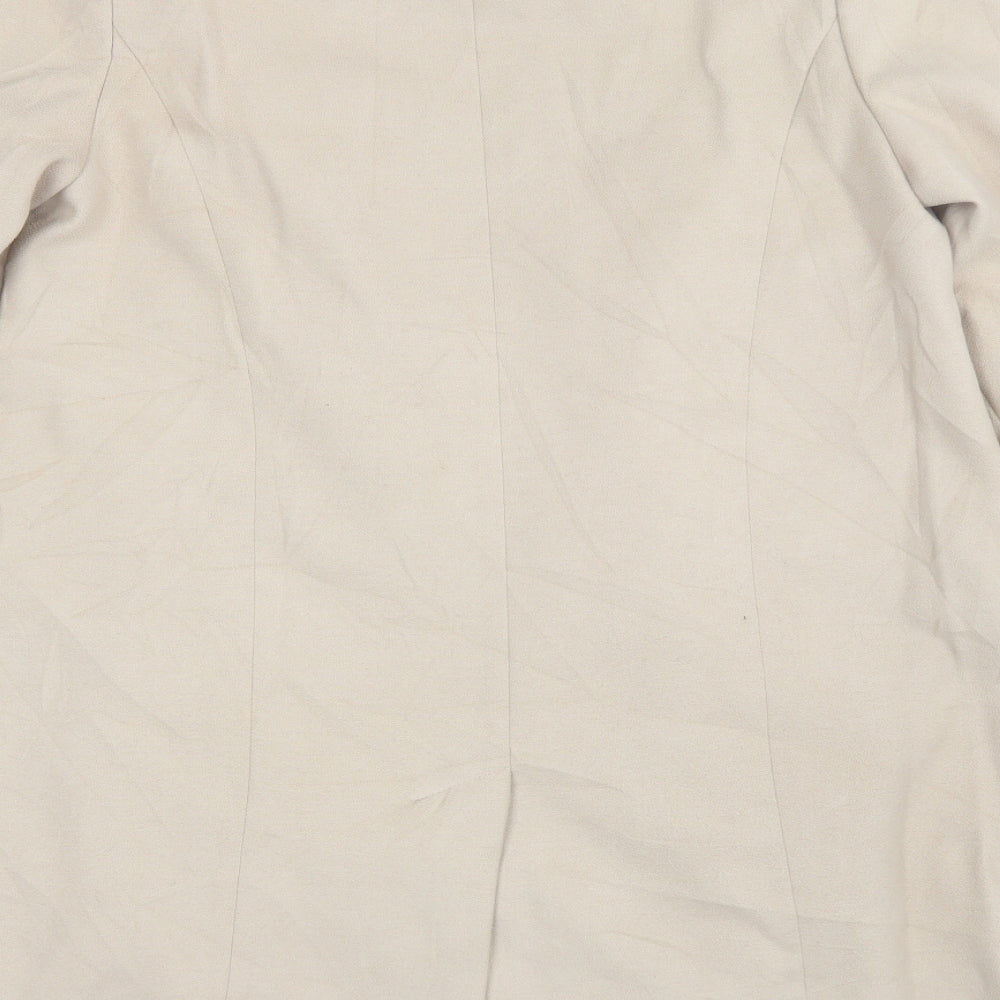 Marks and Spencer Womens Beige Overcoat Jacket Size 16