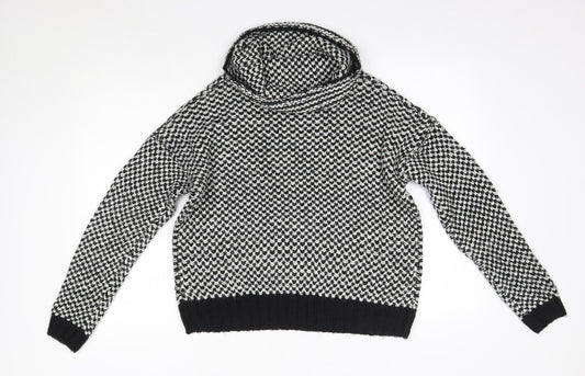 New Look Womens Multicoloured Roll Neck Acrylic Pullover Jumper Size M