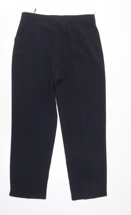 Gerry Weber Womens Blue Polyester Trousers Size 18 L31 in Regular