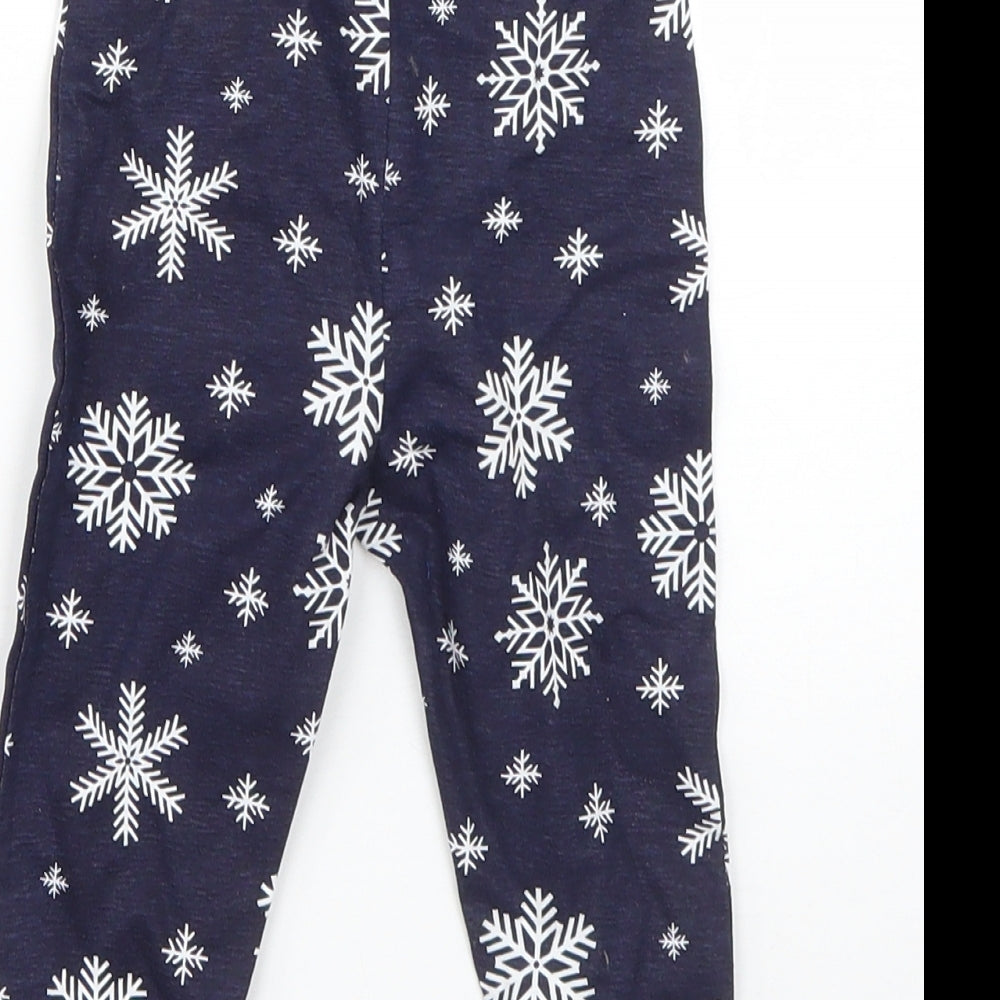 Baby Baby Blue Cotton Pyjama Pants Size 6-9 Months - christmas