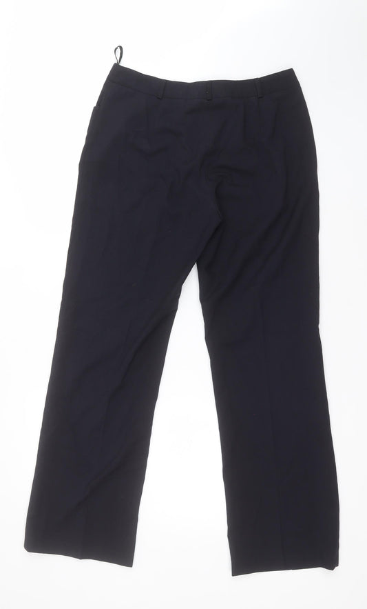 Casual Club Womens Black Polyester Carrot Trousers Size 12 L30 in Regular