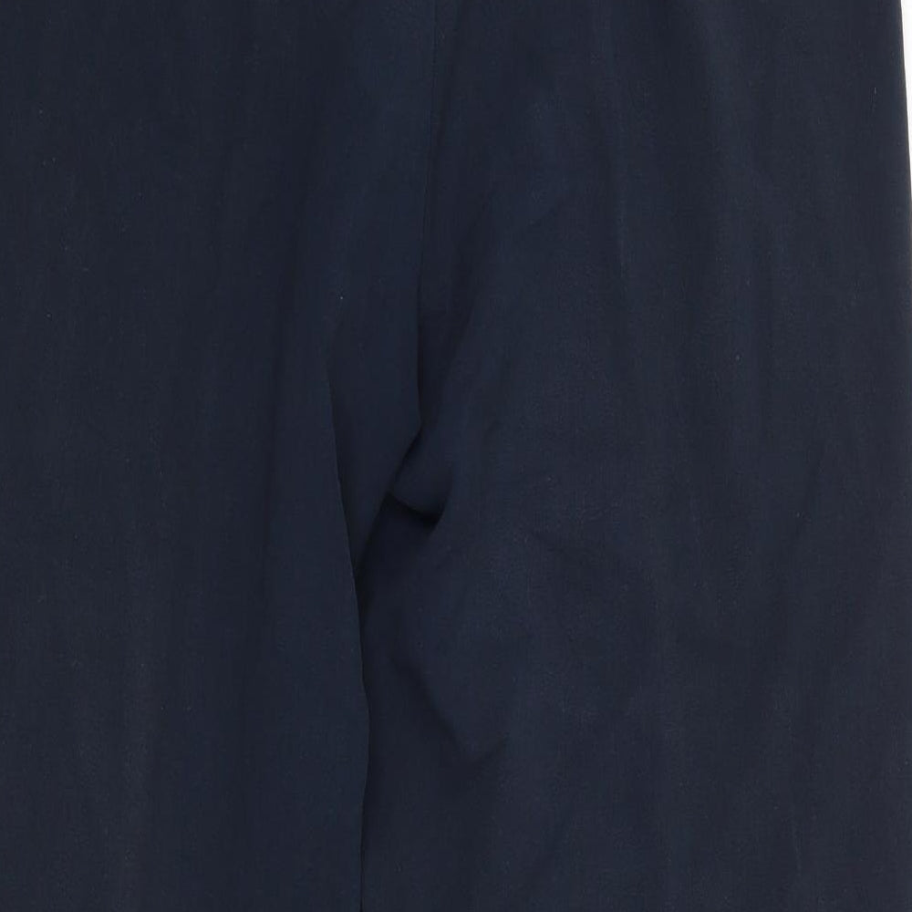Joella Di Marco Womens Blue Polyester Trousers Size L L29 in Regular