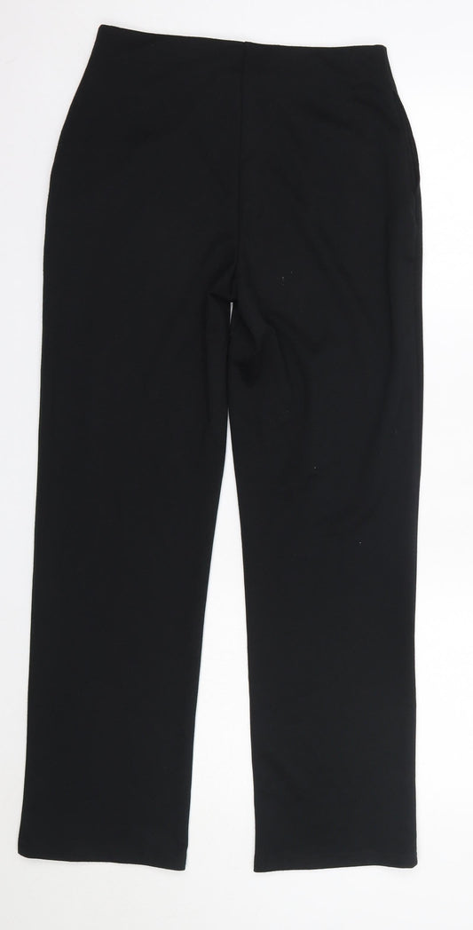 Matalan Womens Black Polyester Dress Pants Trousers Size 8 L20 in Regular