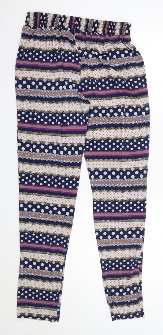 Conos Womens Multicoloured Polyester Trousers Size M L31 in Regular