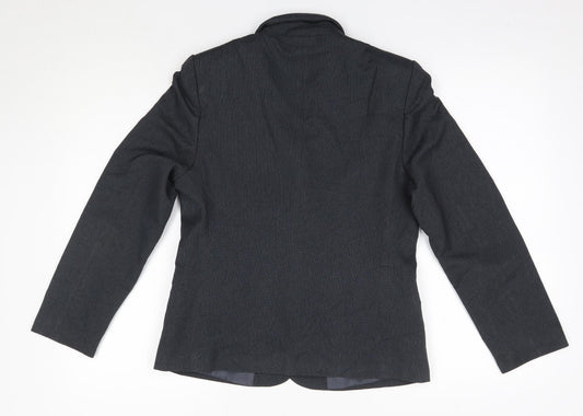 M&S Womens Grey Jacket Blazer Size 8