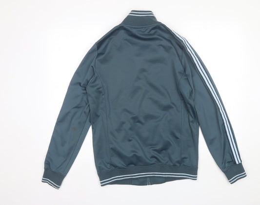 Urban City Wear Mens Blue Collared Polyester Full Zip Jumper Size S