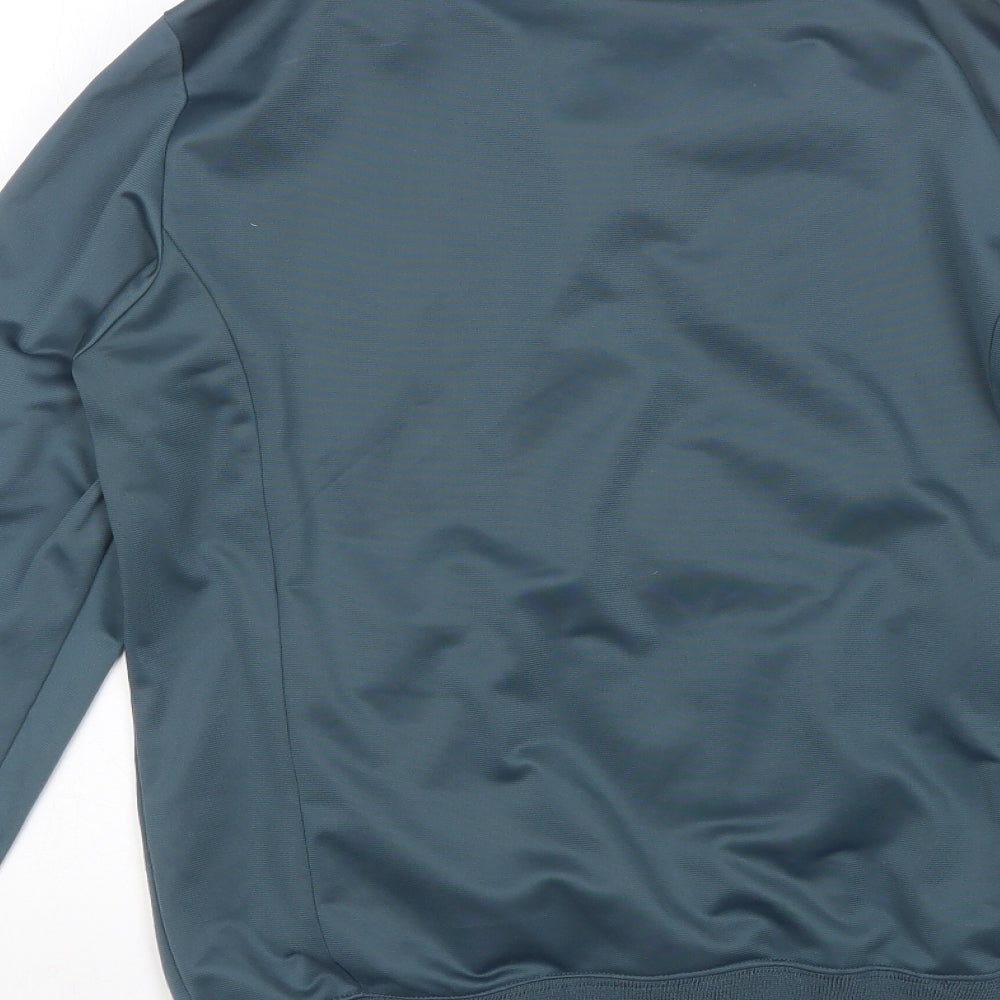 Urban City Wear Mens Blue Collared Polyester Full Zip Jumper Size S