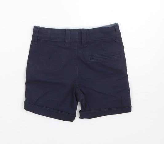 Denim Co Boys Blue Cotton Cargo Trousers Size 18-24 Months