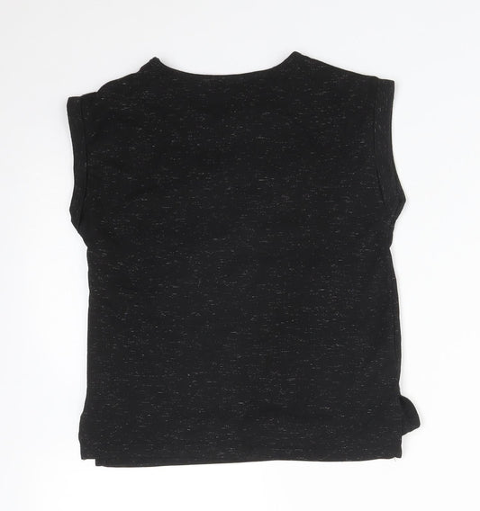 Star Wars Girls Black Polyester Basic T-Shirt Size 8 Years Crew Neck - DONT MESS WITH THE PRINCESS. STAR WARS