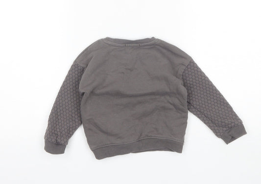 Primark Baby Grey Cotton Pullover Jumper Size 18-24 Months