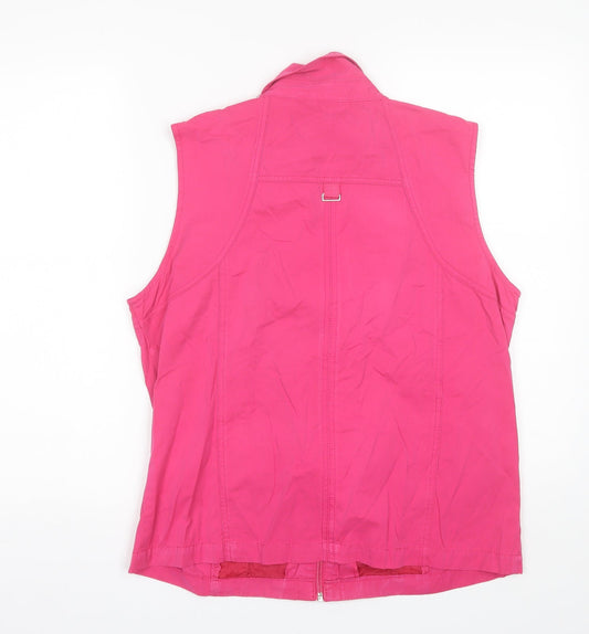 Brandtex Womens Pink Gilet Jacket Size 12